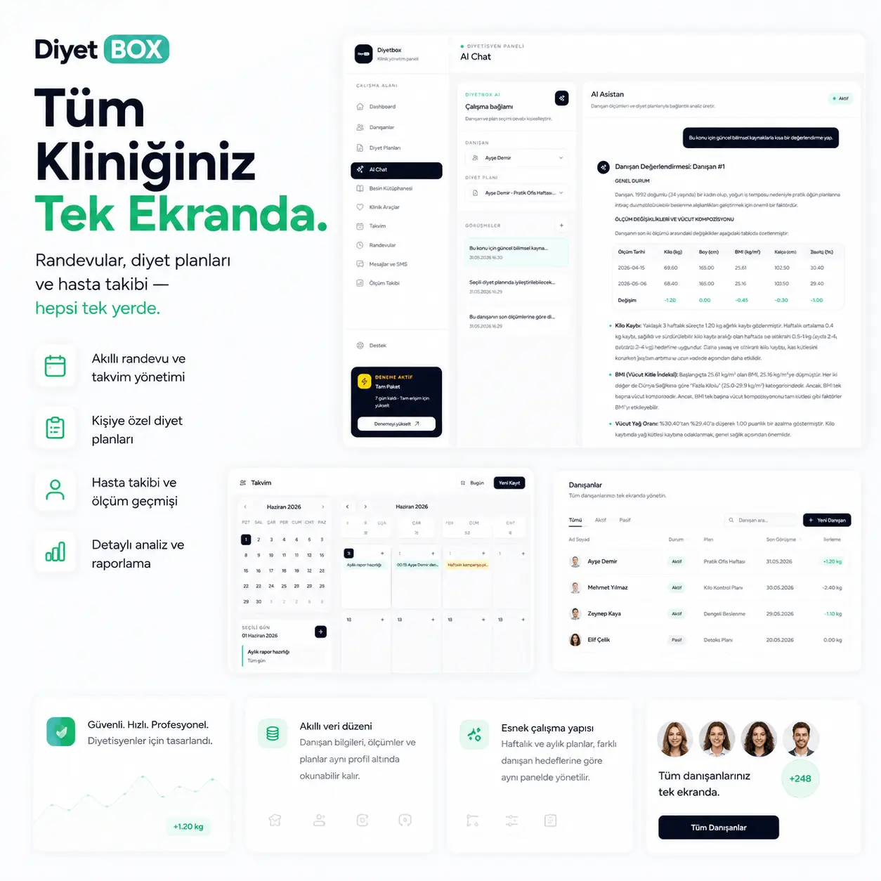 Diyetbox danışan yönetimi görseli